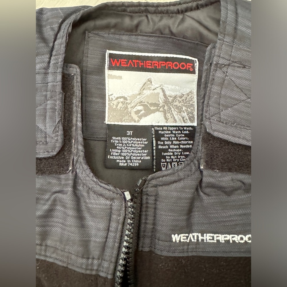 Weatherproof Kids Black Overalls - Picture 6 of 11